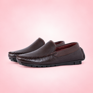 Leather Loafer For Men ! Plain Chocolate! - L002