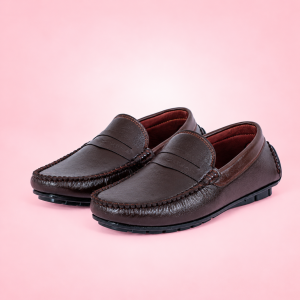 Genuine Leather Loafer For Men !Chocolate Shattle ! - L004
